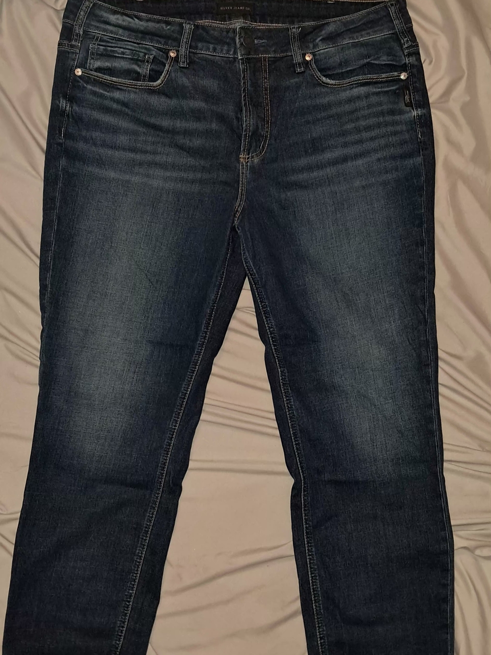 Silver Jeans Deep Indigo Straight Leg Women's Jeans